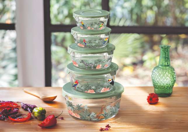 5 saladiers en verre