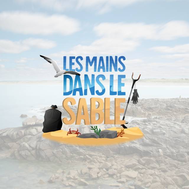 Les mains dans le sable
