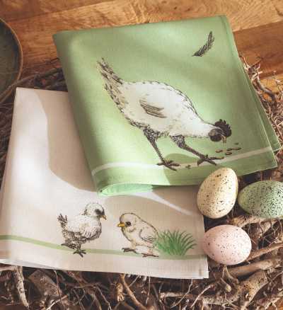 Serviettes de table La famille Cocotte